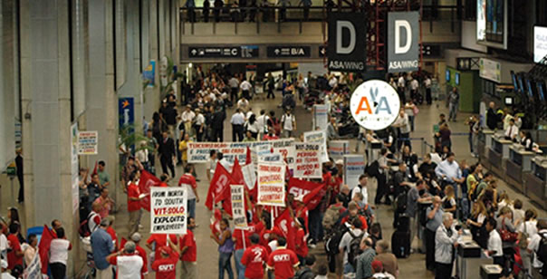 Imagem de Campanha Salarial: Trabalhadores do setor aéreo decidem greve nesta quinta